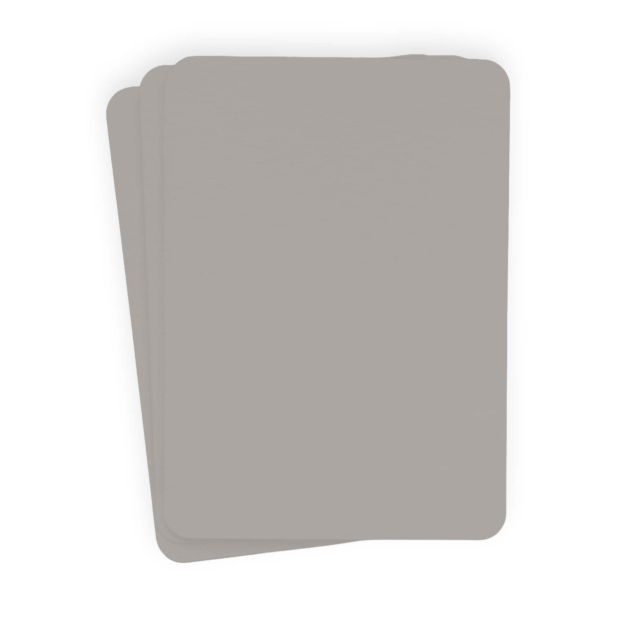 Stone Grey Rounded Edge Invitation Card - A2 Gmund Colors Matt 4 1/4 x 5 1/2 111C