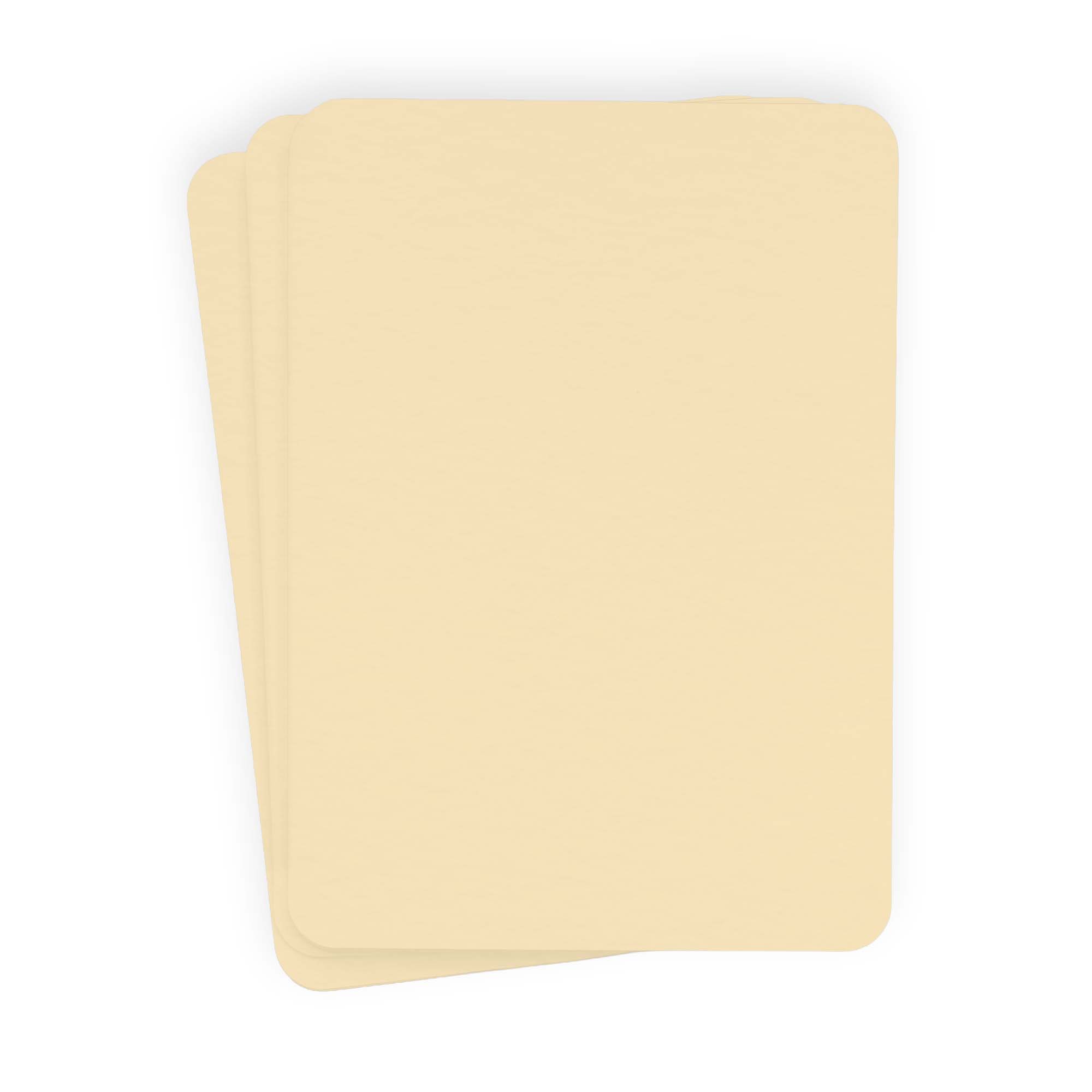 Antique Ivory Rounded Edge Invitation Card - A7 Gmund Colors Matt 5 x 7 111C