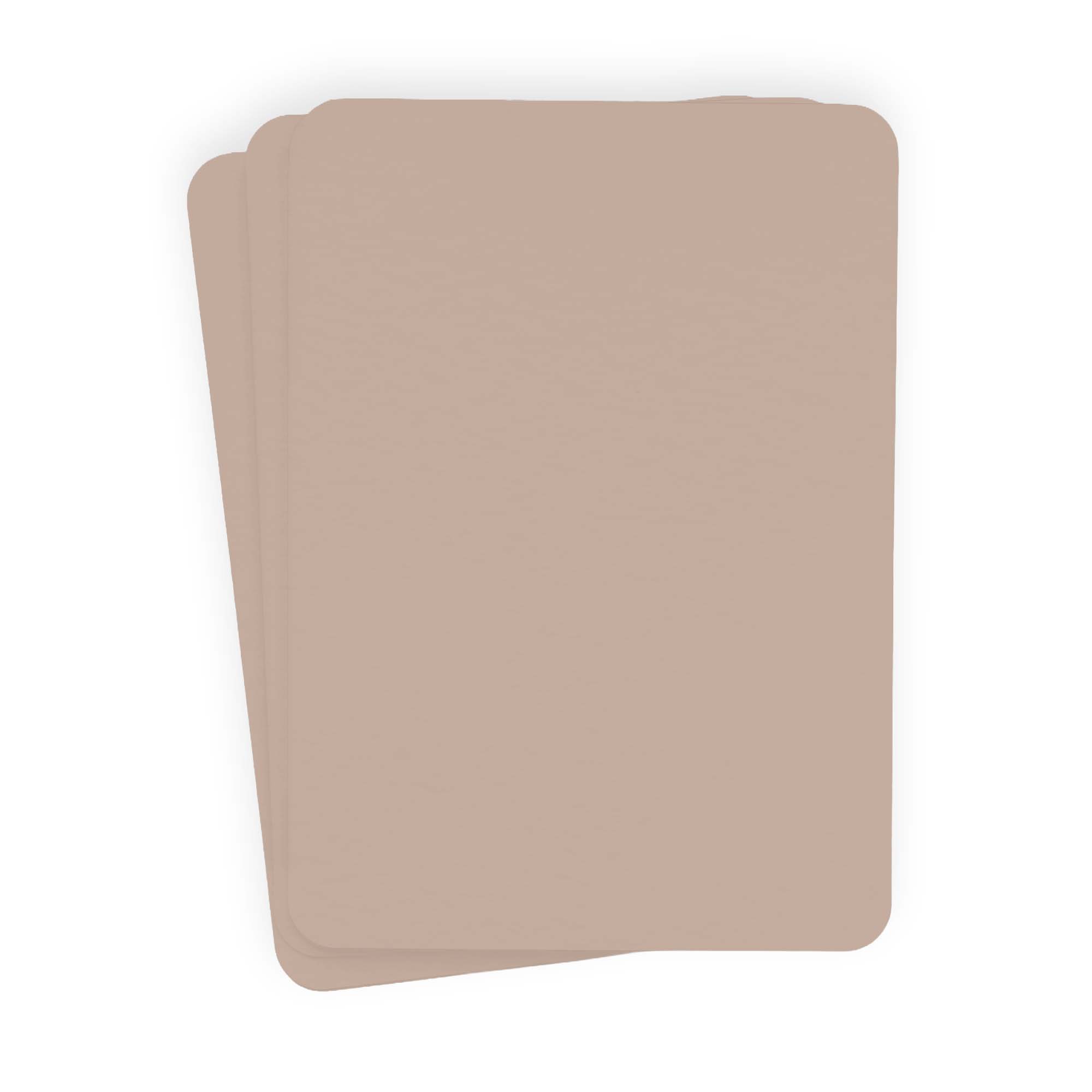 Sandy Beige Rounded Edge Invitation Card - A7 Gmund Colors Matt 5 x 7 111C