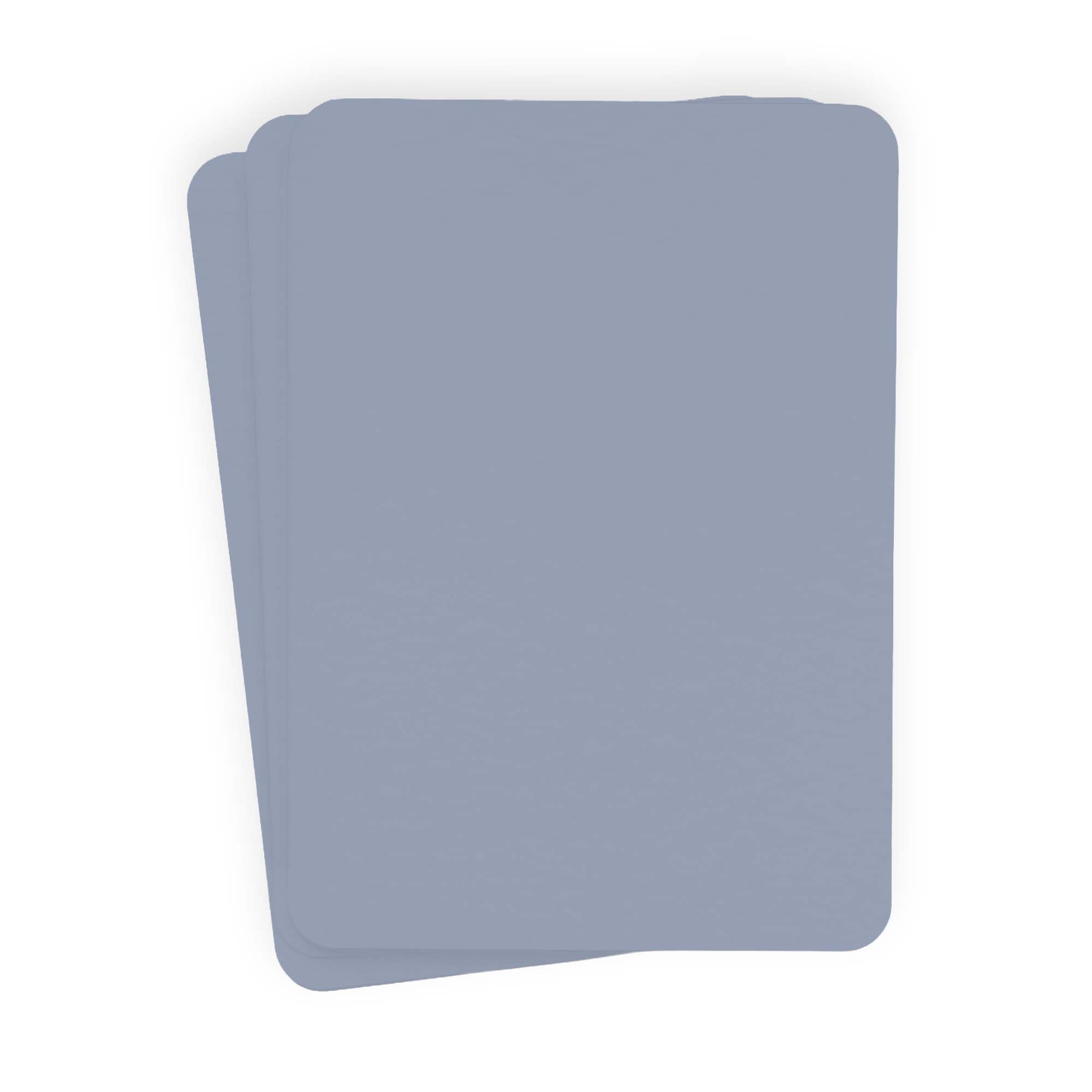 Storm Cloud Blue Rounded Edge Invitation Card - A7 Gmund Colors Matt 5 x 7 111C