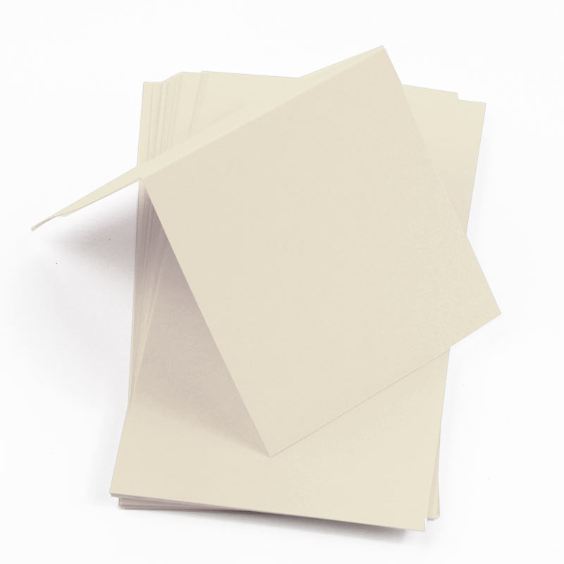 Chardonnay Beige Square Place Card - Gmund Colors Matt 111C