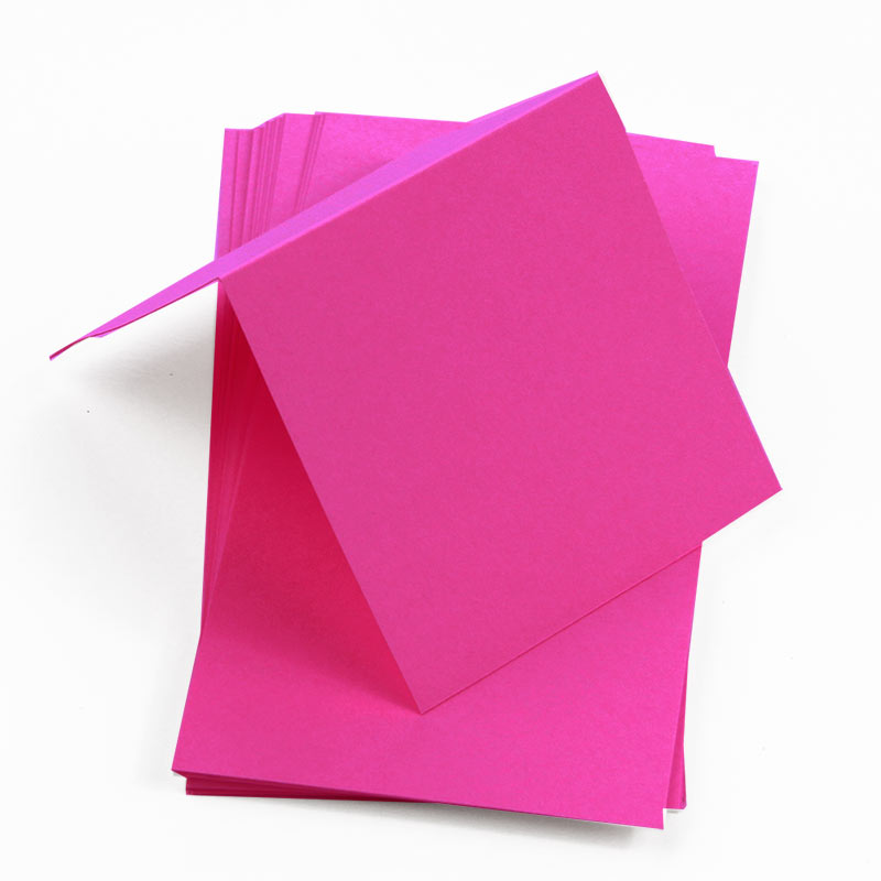 Fuschia Square Place Card - Gmund Colors Matt 111C