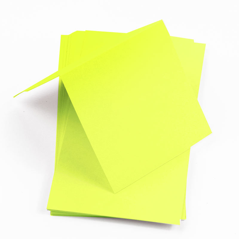 Key Lime Square Place Card - Gmund Colors Matt 111C
