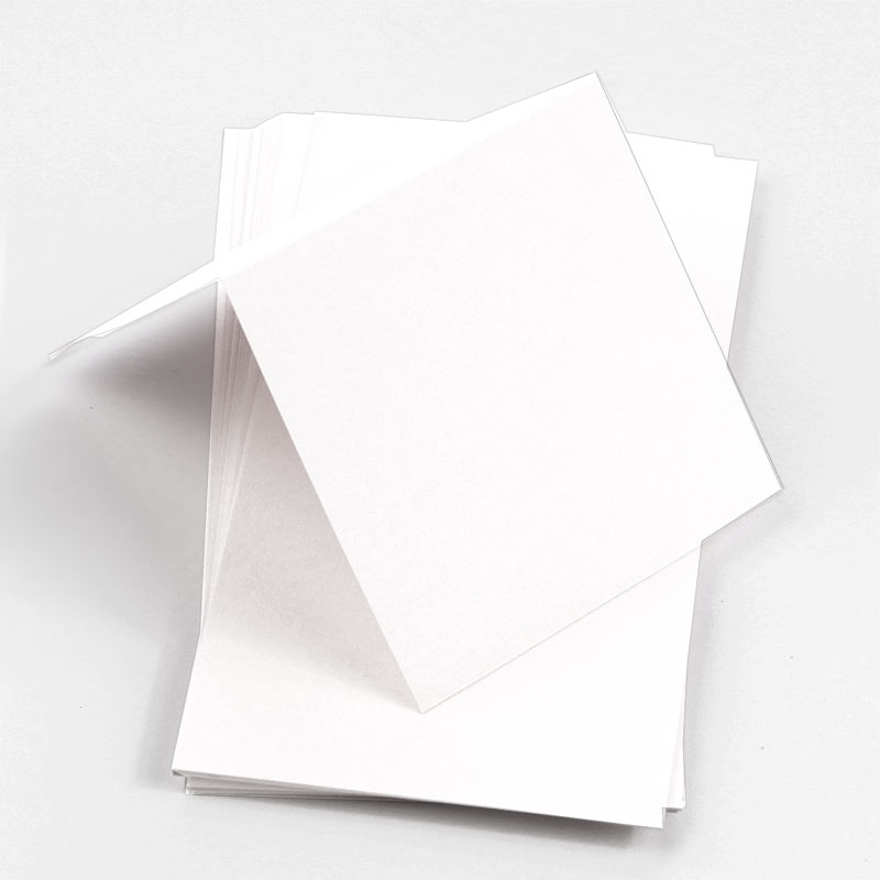 Fluorescent White Square Place Card - Gmund Colors Matt 111C