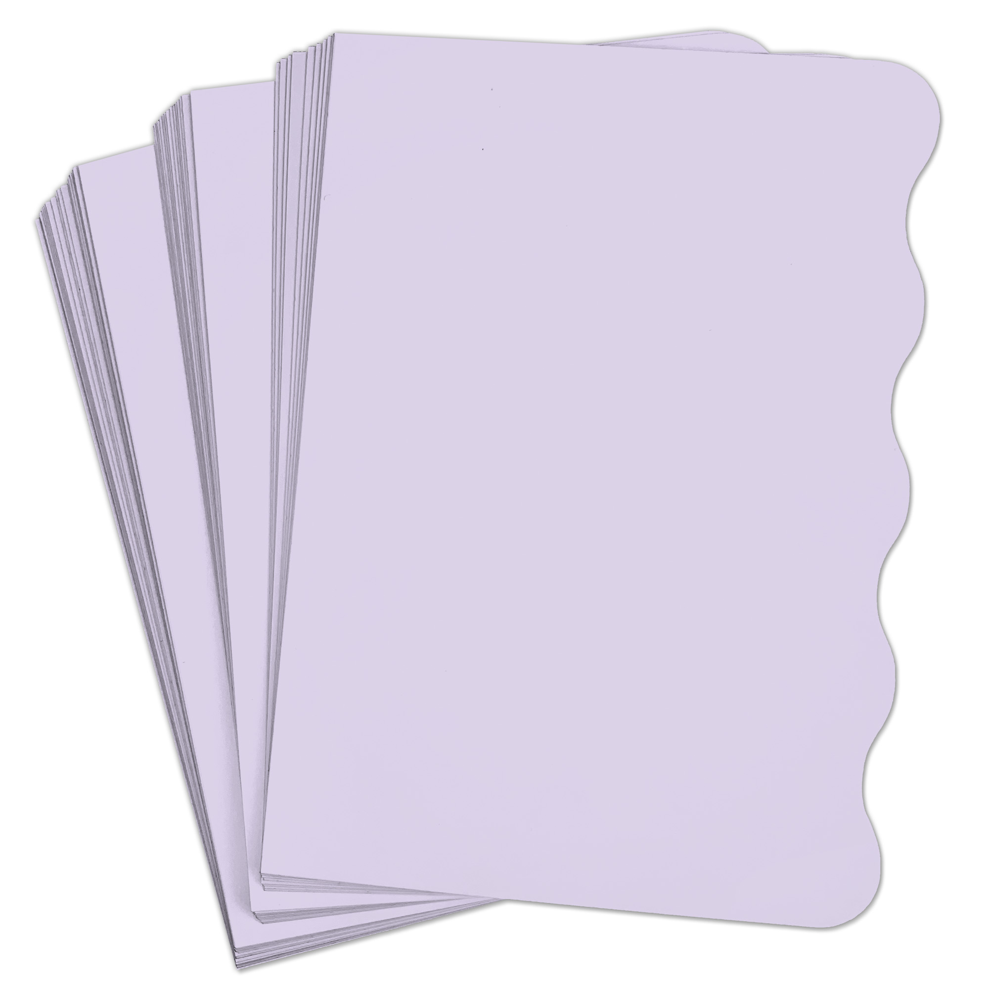 Lavender Purple Side Wave Invitation Card - A7 Gmund Colors Matt 5 x 7 111C