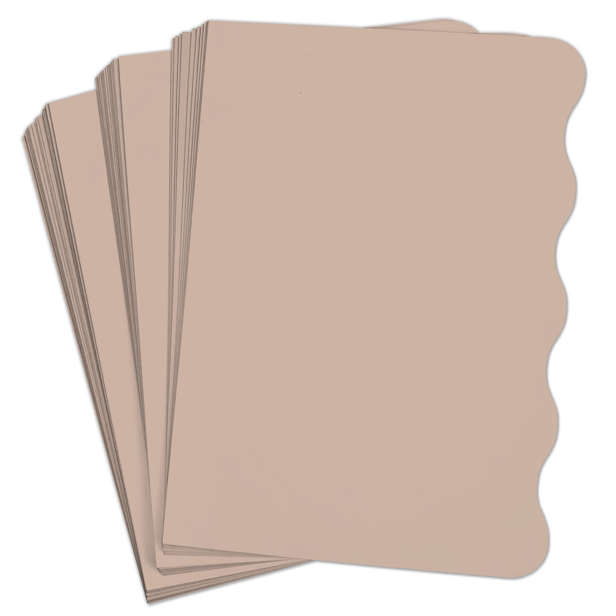 Sandy Beige Side Wave Invitation Card - A7 Gmund Colors Matt 5 x 7 111C