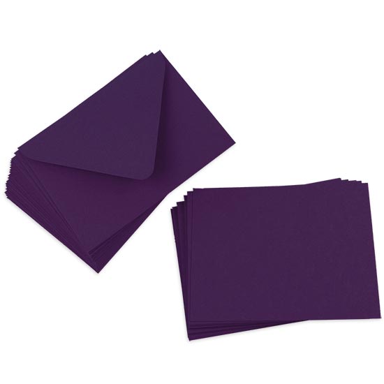 Cards with Envelopes, Grape Matt, A2 Flat