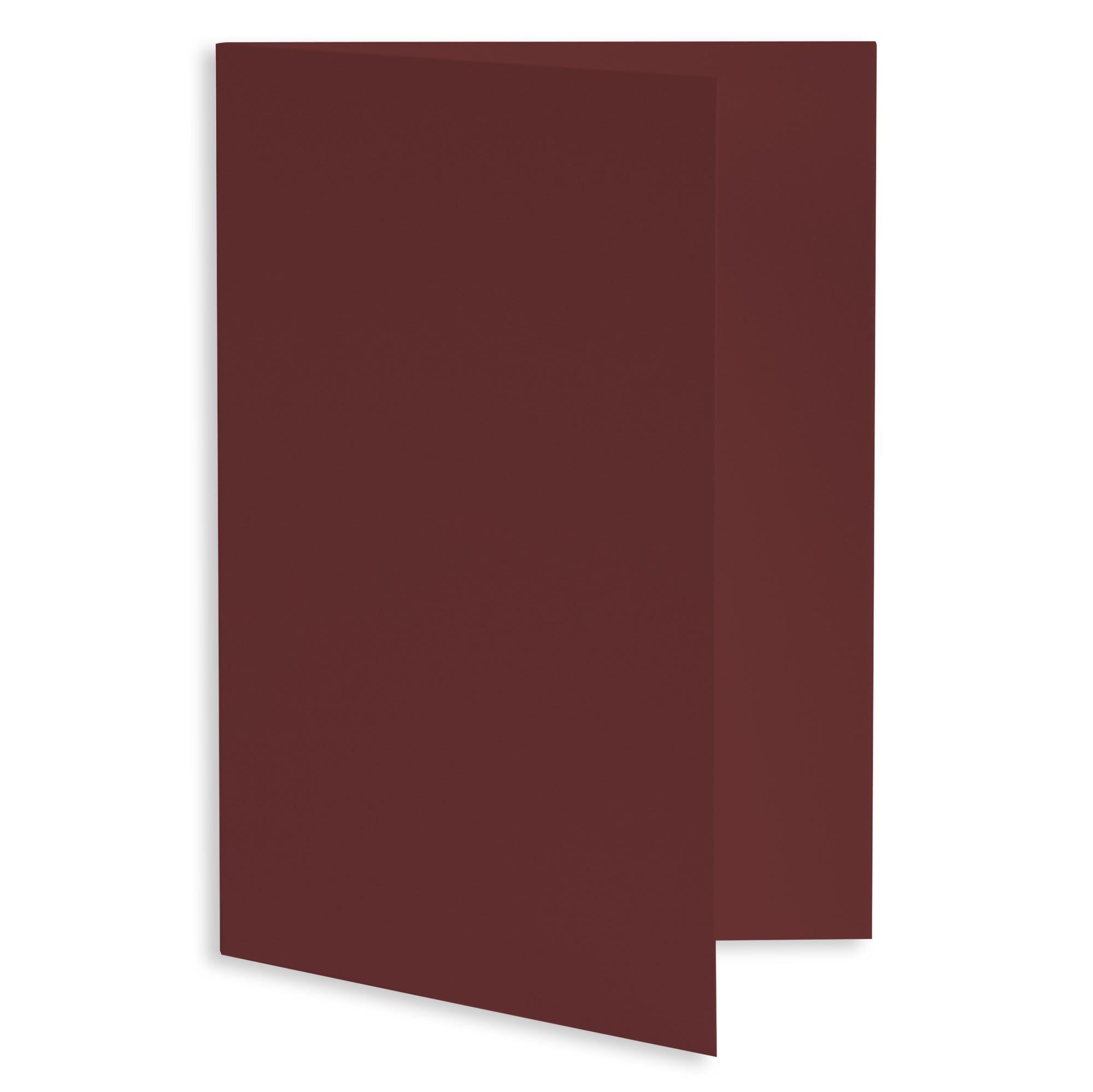 Merlot Red Folded Card - A2 Gmund Colors Matt 4 1/4 x 5 1/2 111C