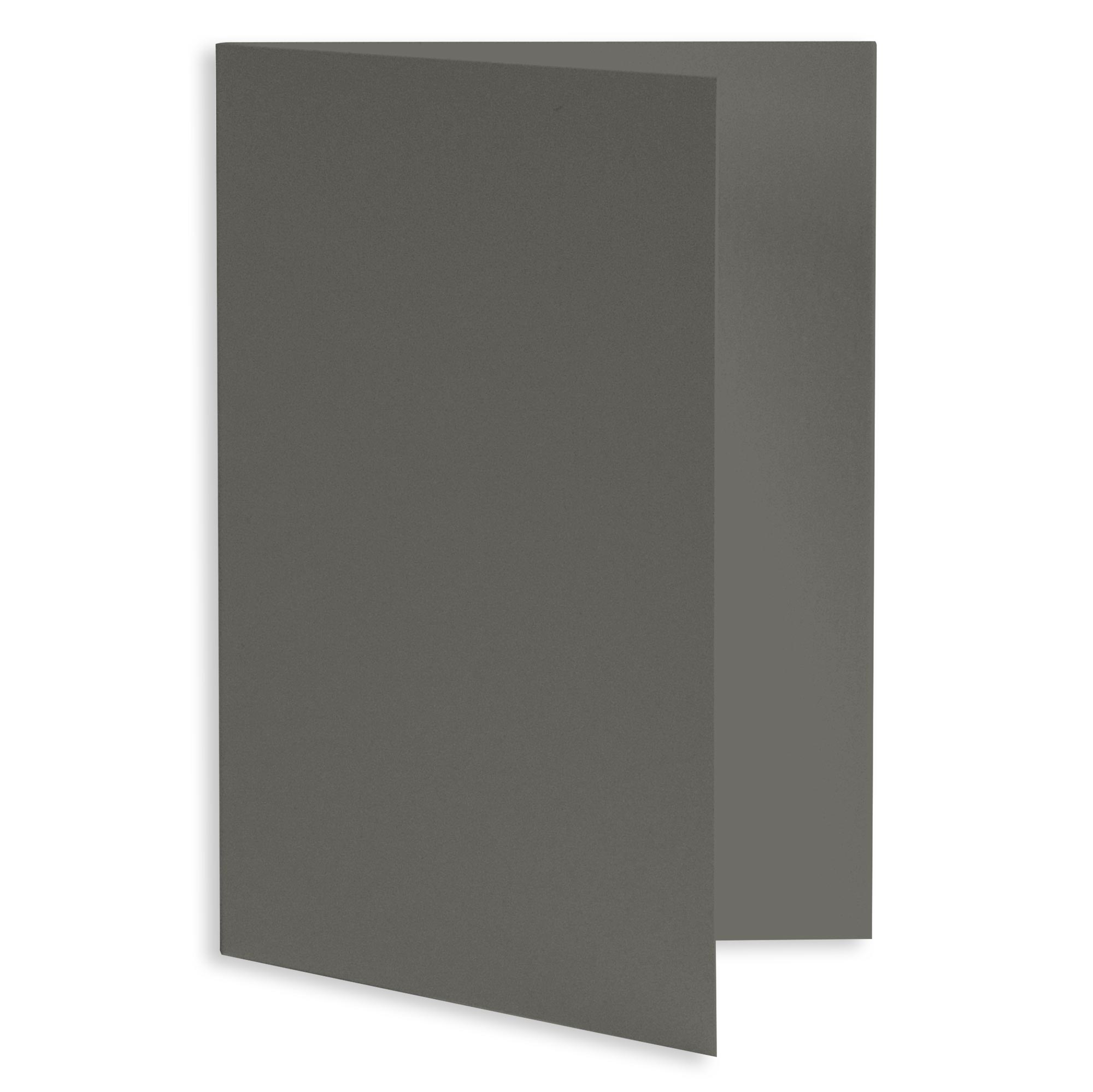 Slate Gray Folded Card - A2 Gmund Colors Matt 4 1/4 x 5 1/2 111C
