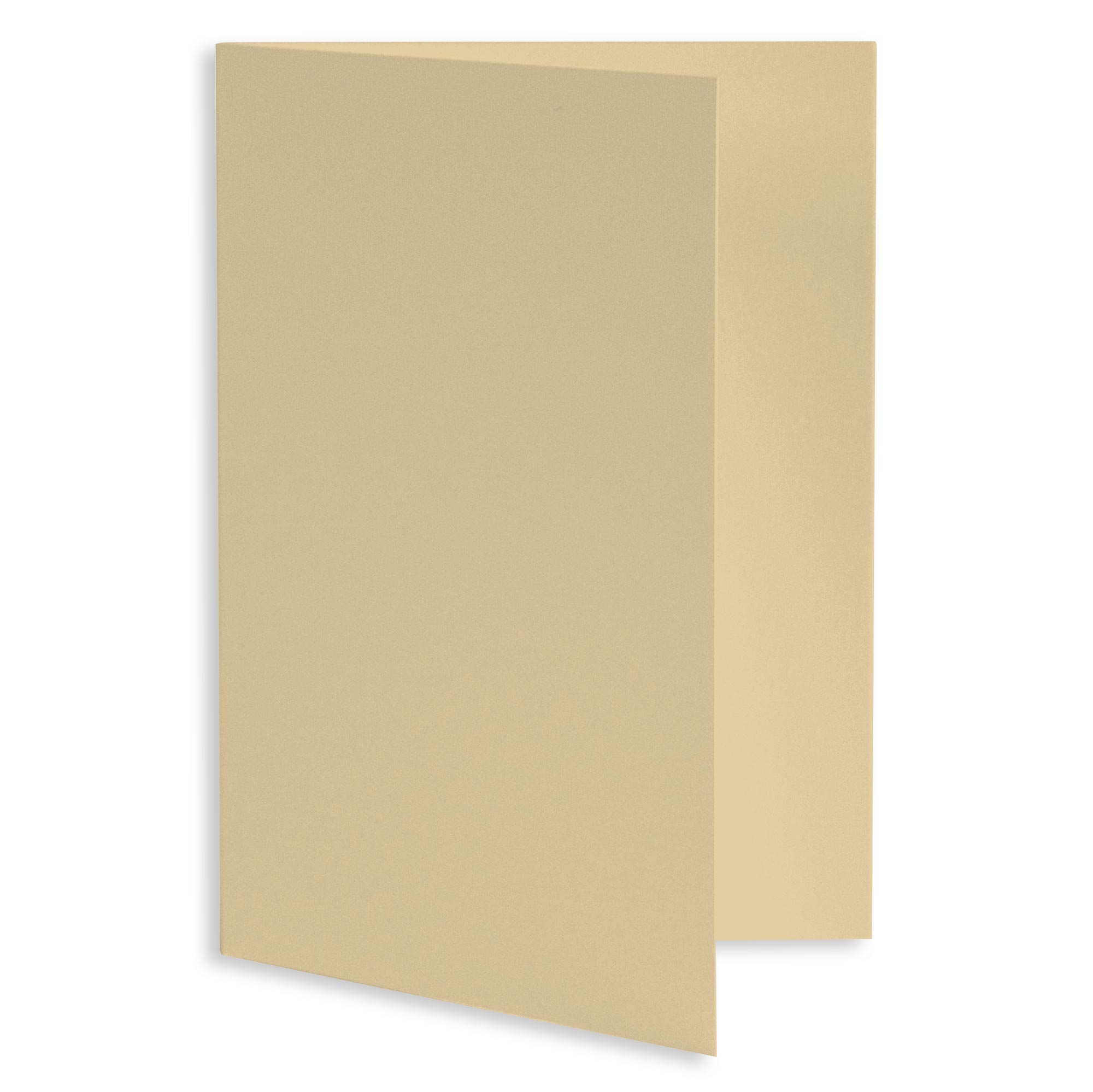 Wheat Tan Folded Card - A2 Gmund Colors Matt 4 1/4 x 5 1/2 111C