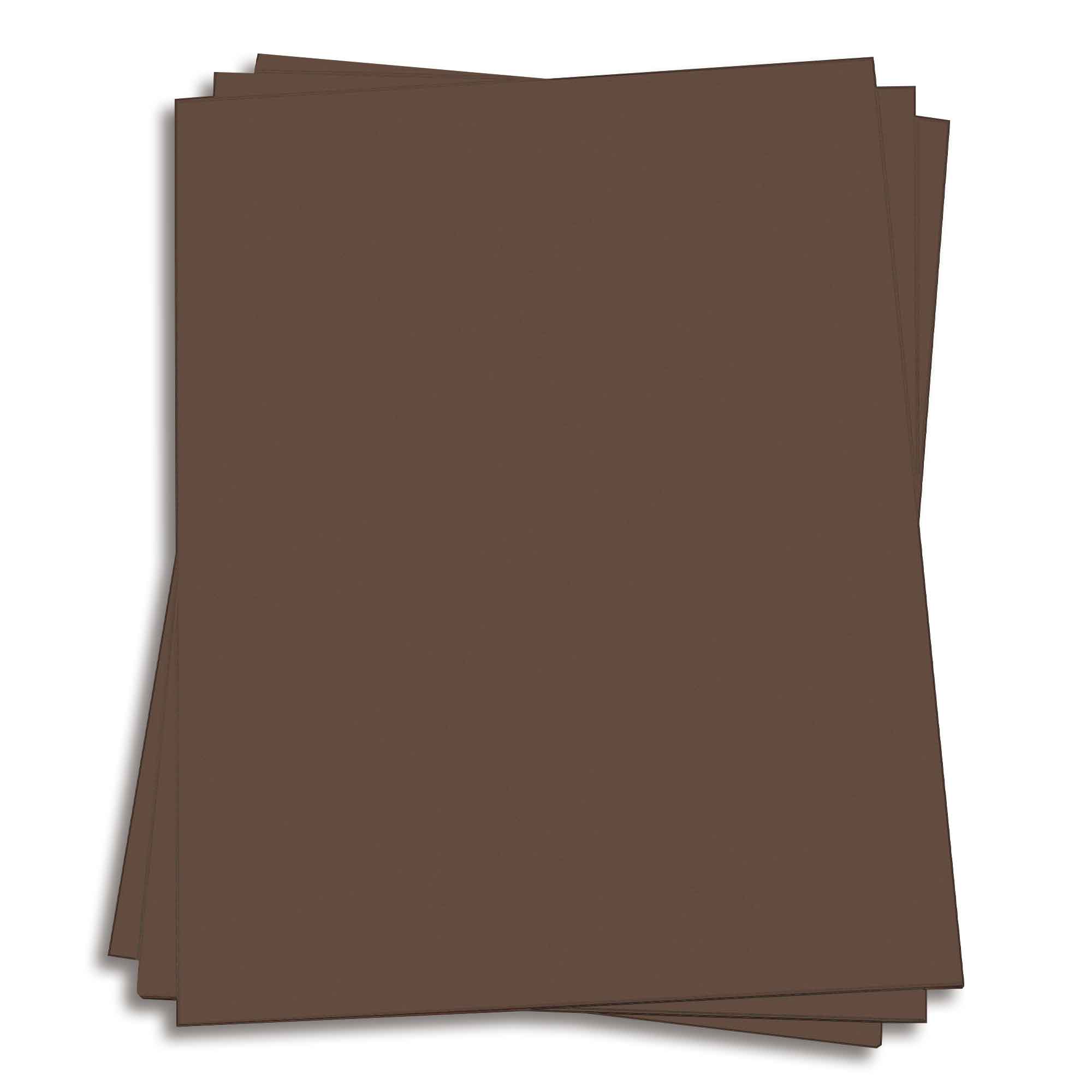 Chocolate Brown Card Stock 27 x 39 Gmund Colors Matt 111lb Cover