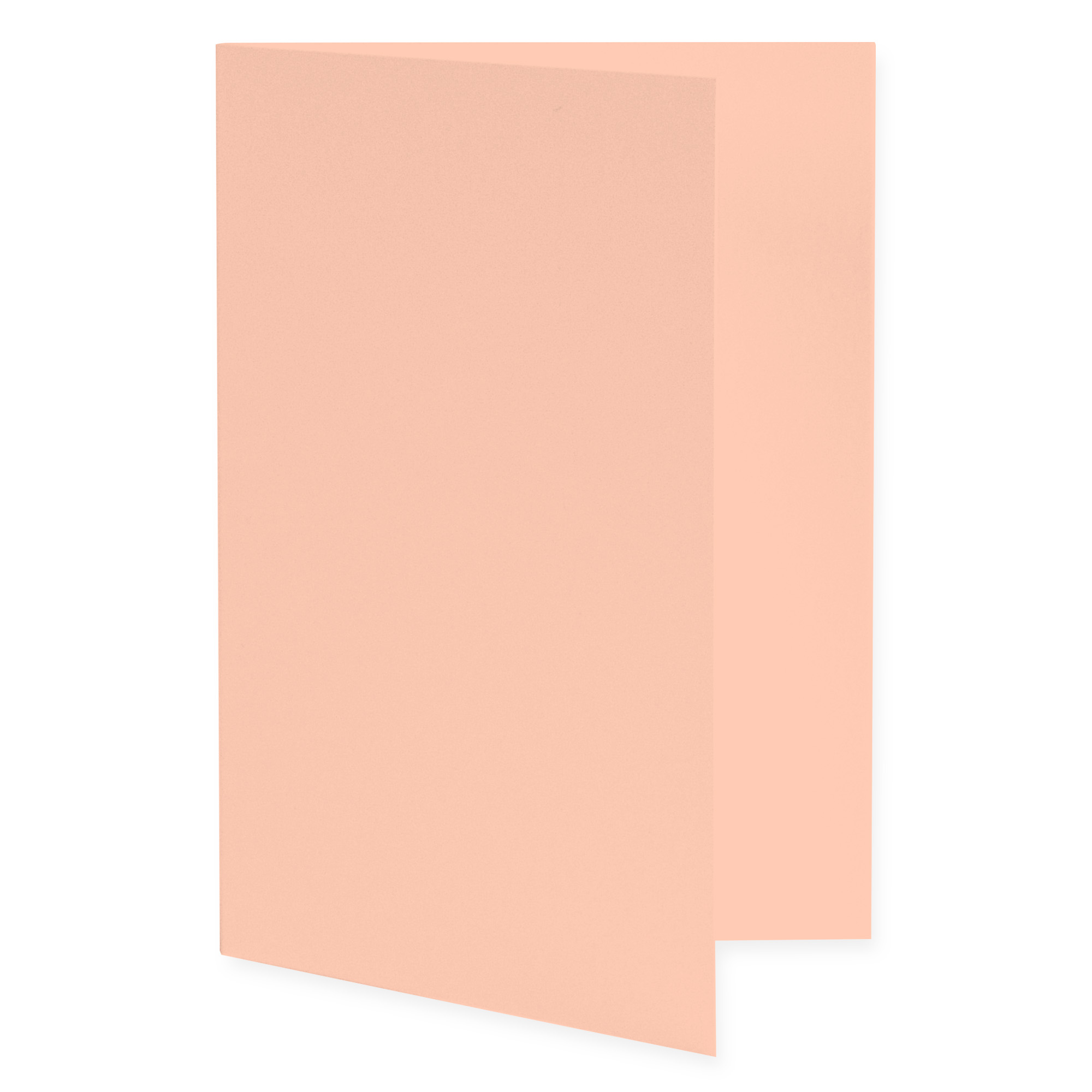 Blush Peach Folded Card - A1 Gmund Colors Matt 3 1/2 x 4 7/8 111C