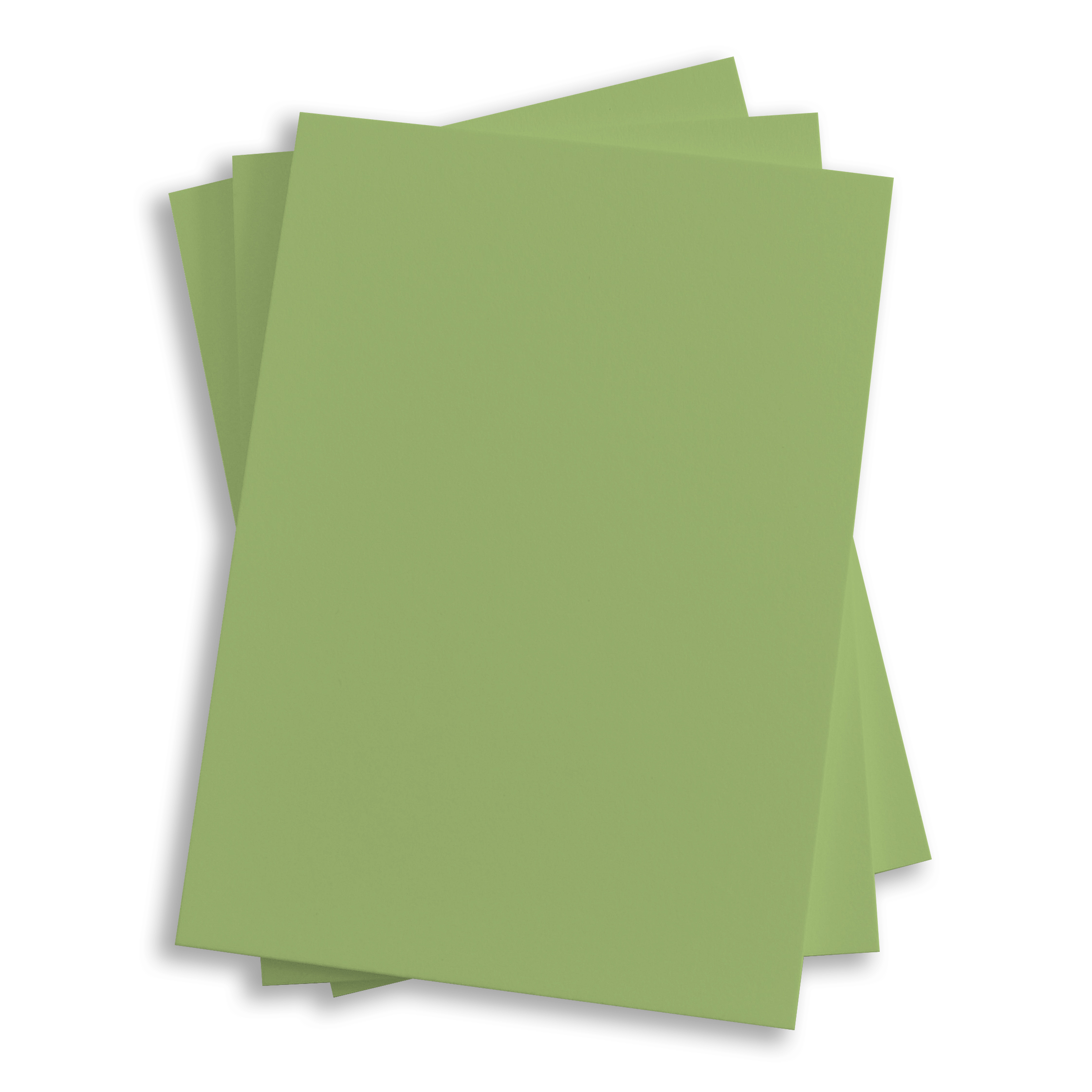 Olive Green Flat Card - 4 7/8 x 6 7/8 Gmund Colors Matt 111C