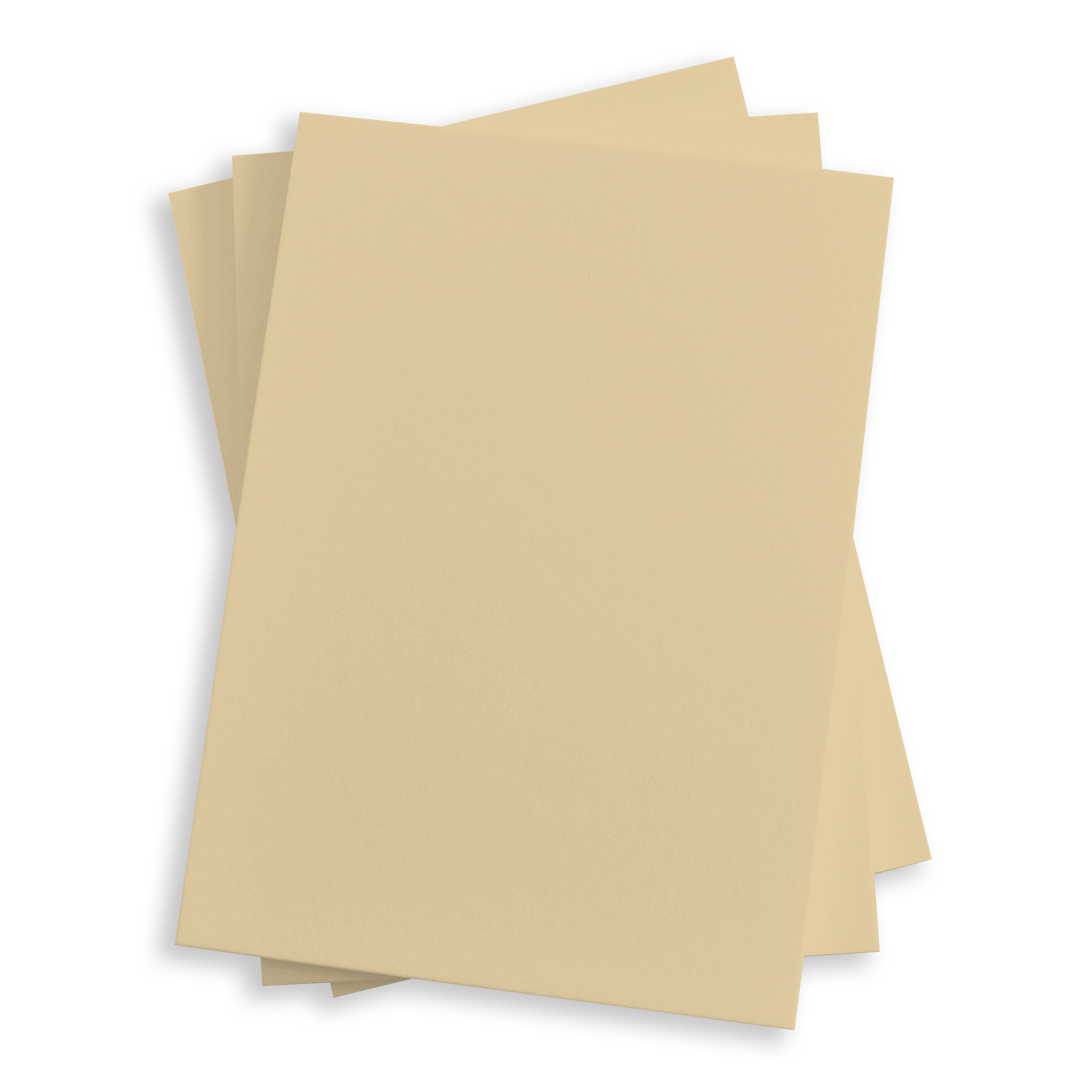 Wheat Tan Flat Card - 4 7/8 x 6 7/8 Gmund Colors Matt 111C