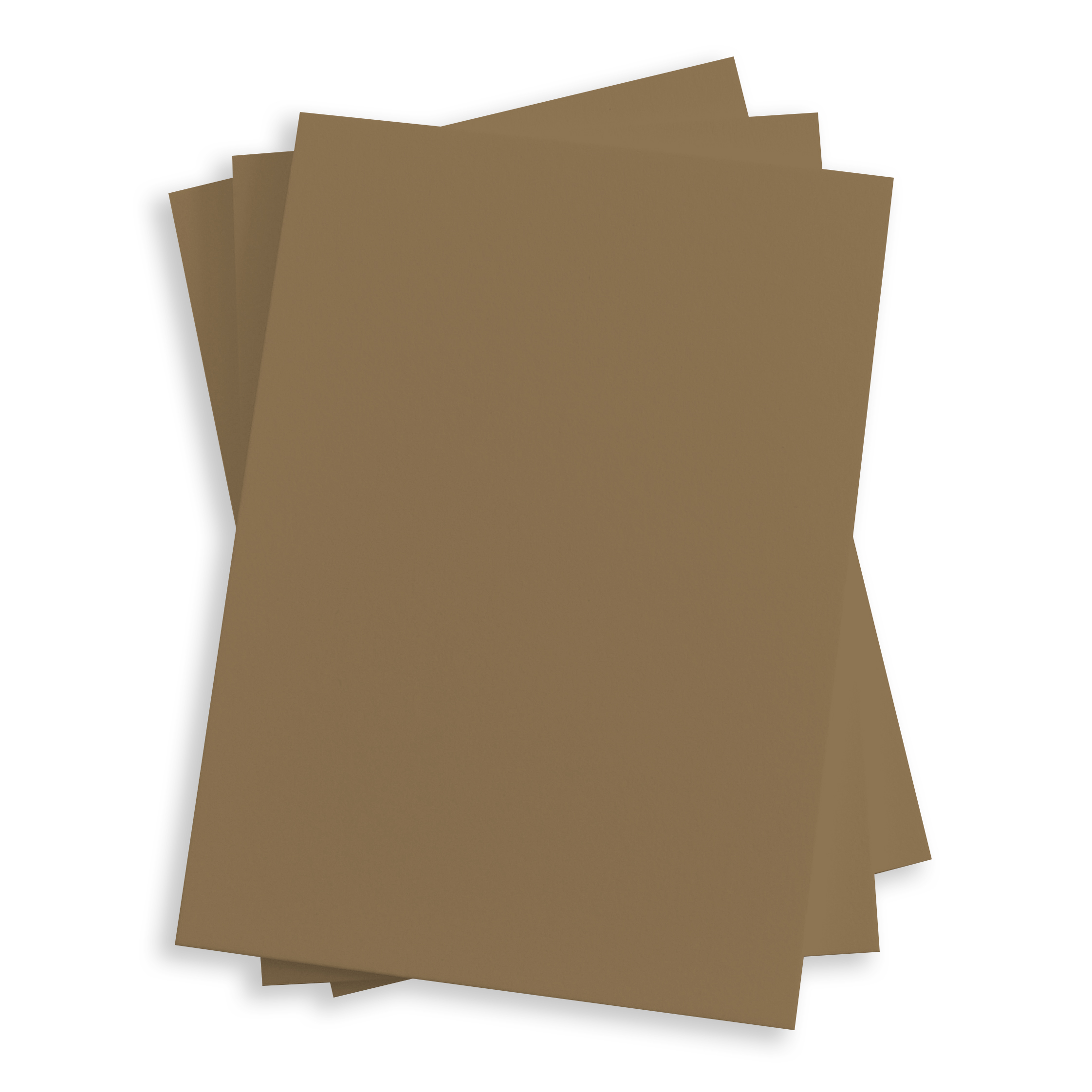 Walnut Brown Flat Card - 4 7/8 x 6 7/8 Gmund Colors Matt 111C