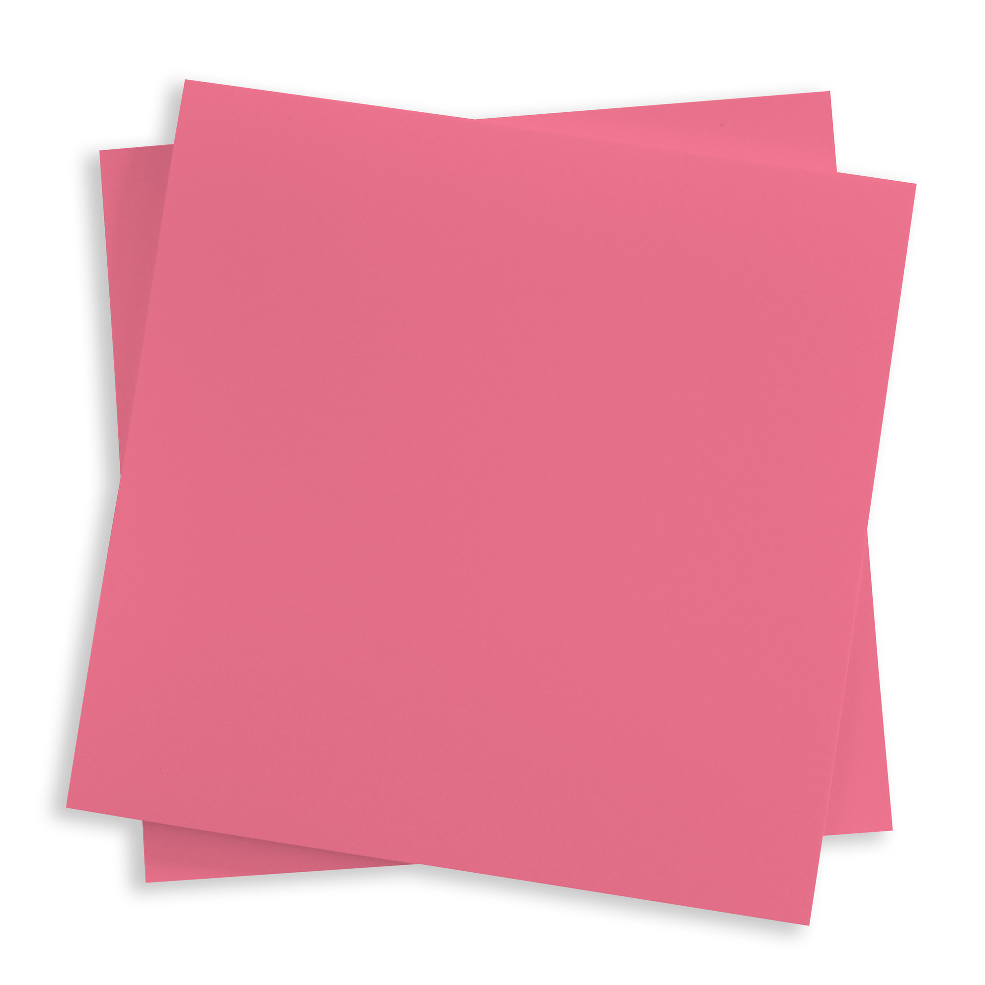 Vibrant Pink Square Flat Card - 6 1/4 x 6 1/4 Gmund Colors Matt 111C