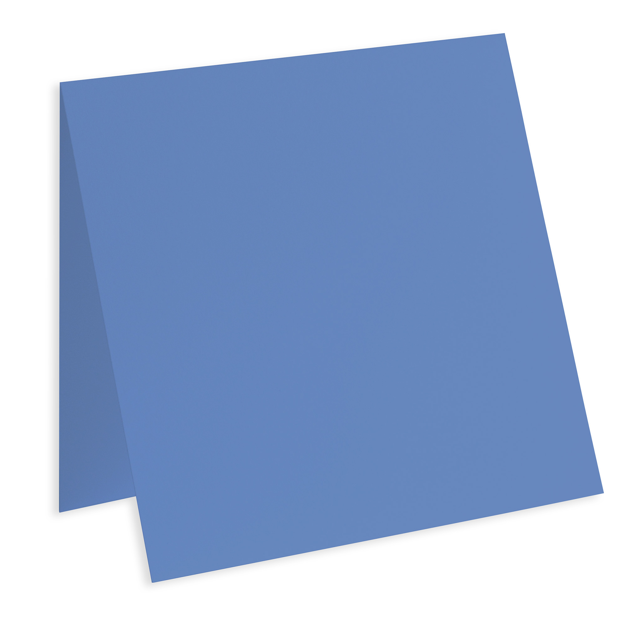 Cornflower Blue Square Folded Card - 6 1/4 x 6 1/4 Gmund Colors Matt 111C