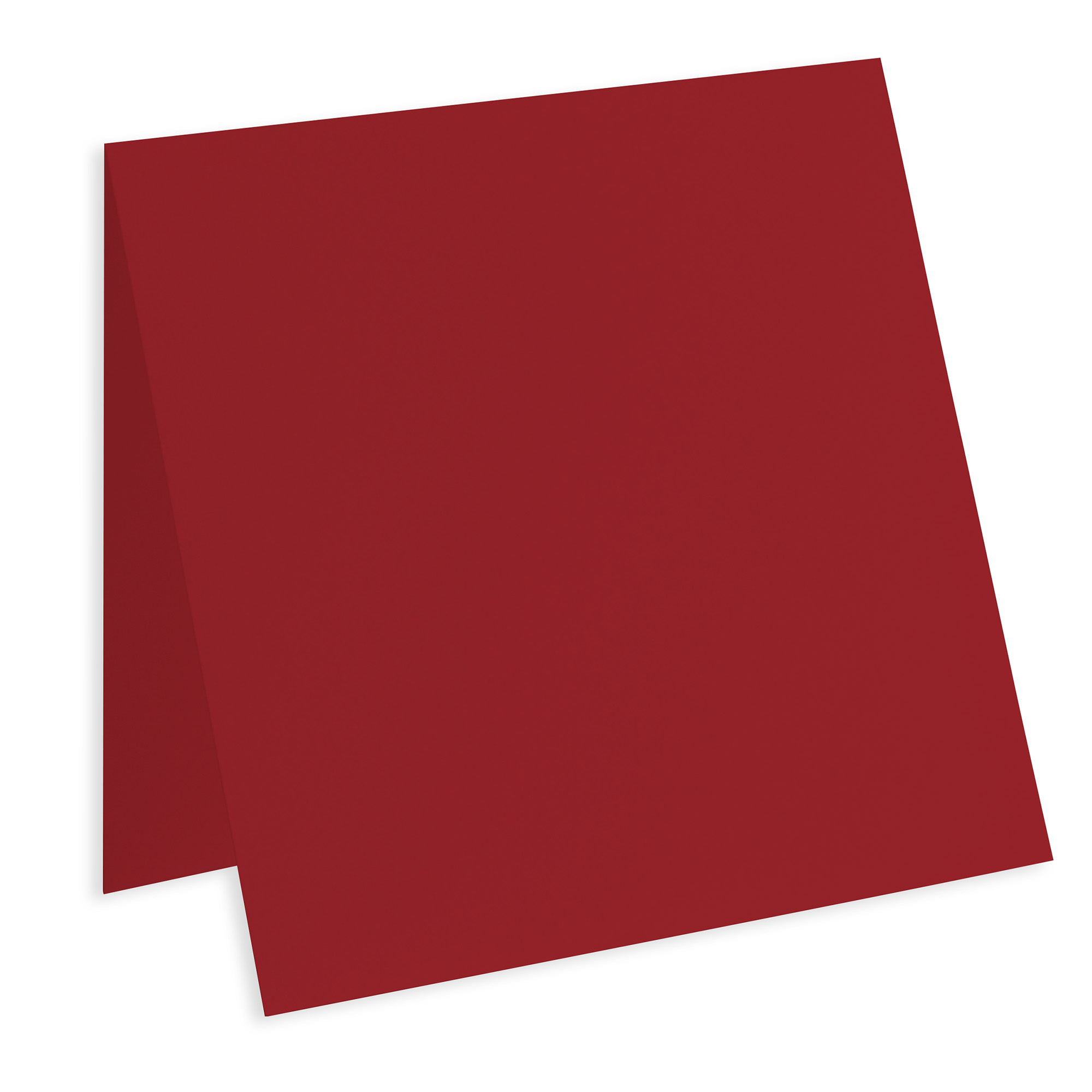 Deep Red Square Folded Card - 6 1/4 x 6 1/4 Gmund Colors Matt 111C