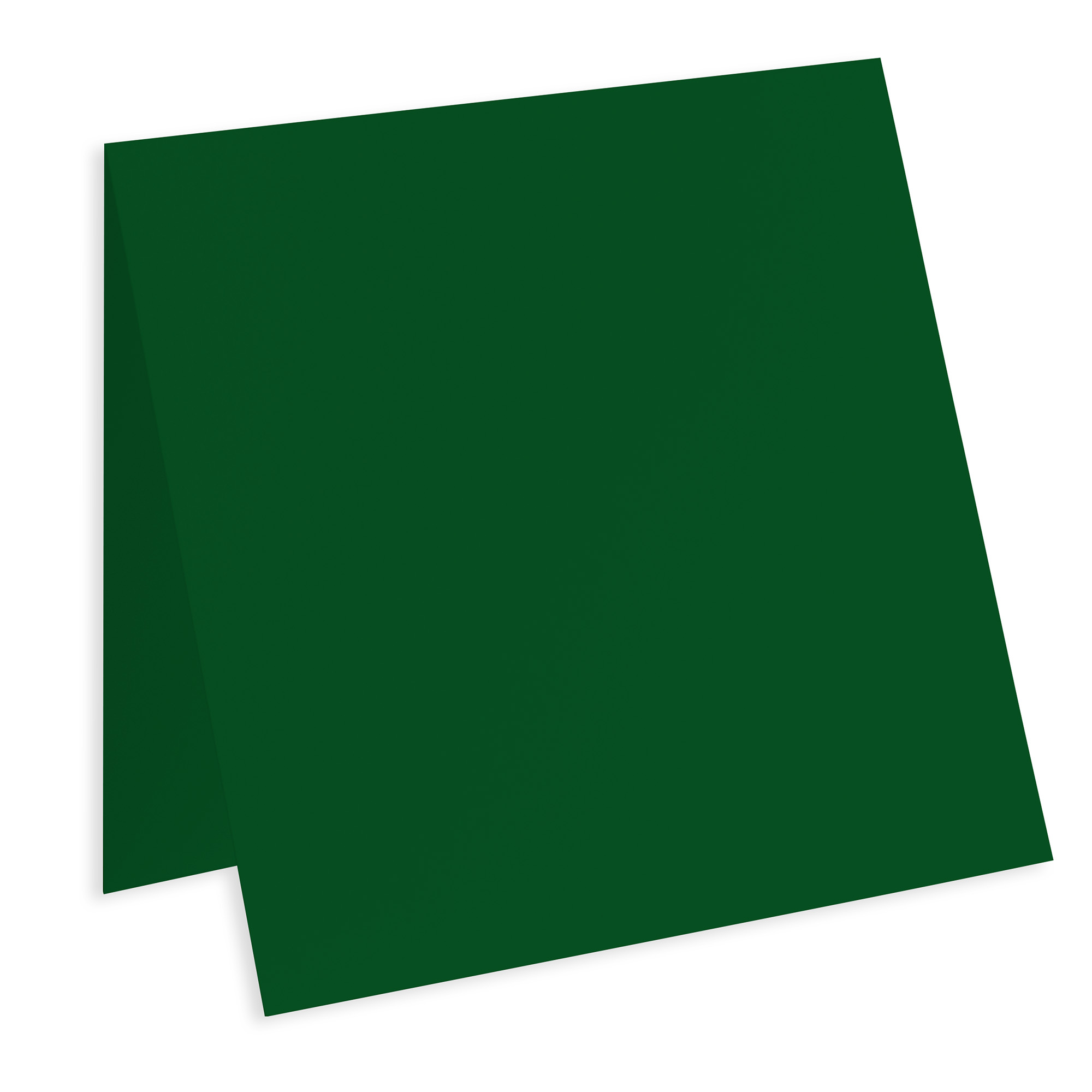 Emerald Green Square Folded Card - 6 1/4 x 6 1/4 Gmund Colors Matt 111C