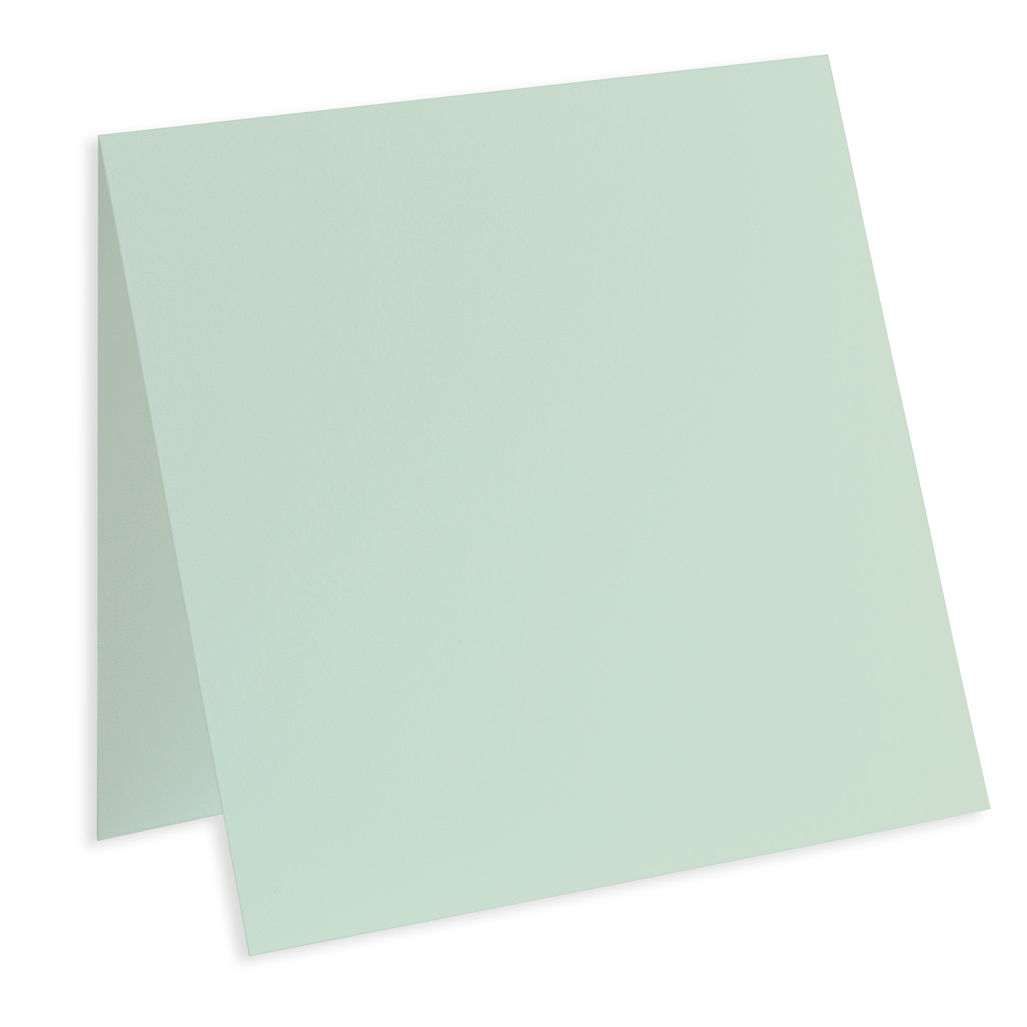 Pale Teal Square Folded Card - 6 1/4 x 6 1/4 Gmund Colors Matt 111C
