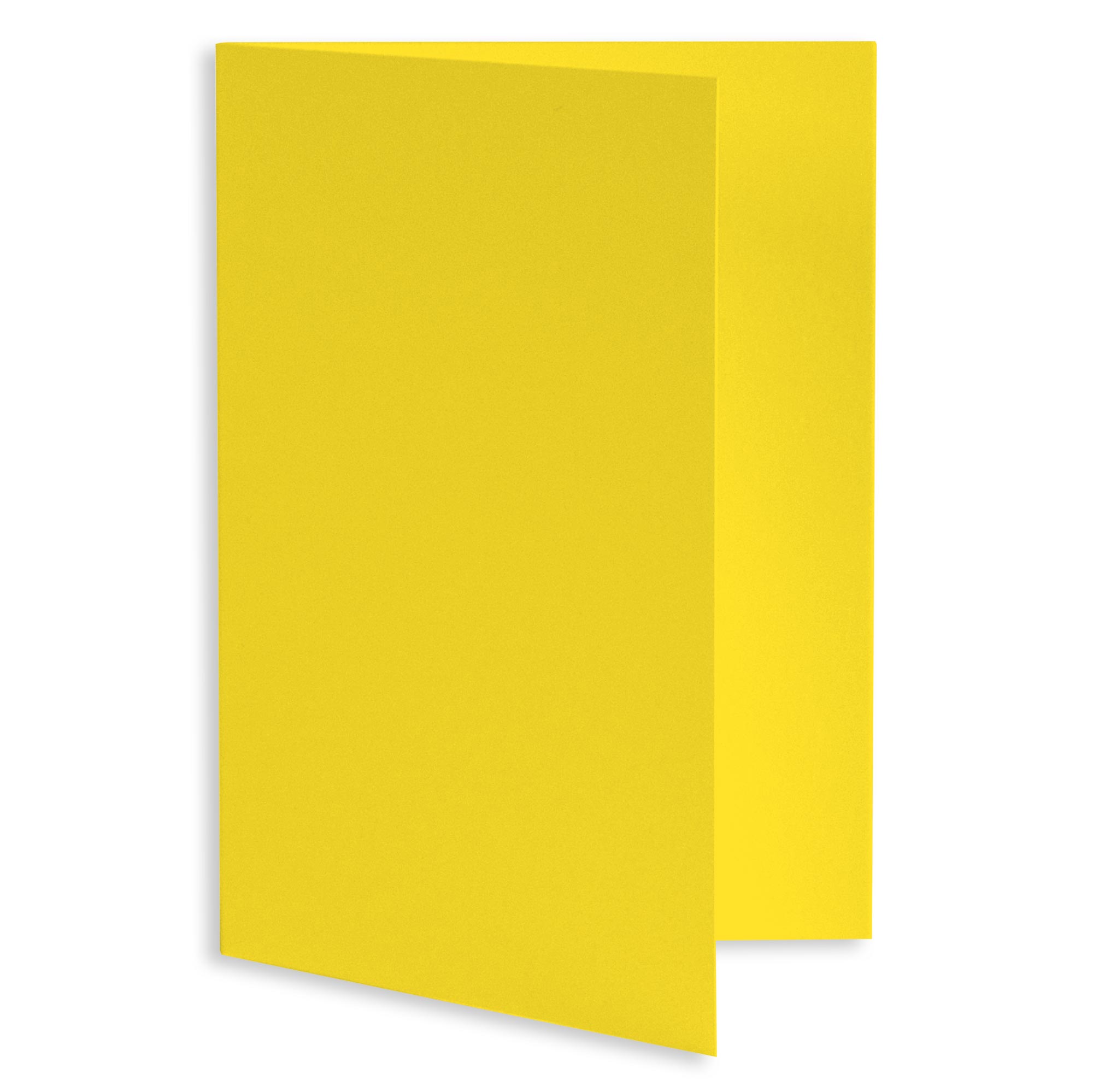 Canary Yellow Folded Card - A6 Gmund Colors Matt 4 1/2 x 6 1/4 111C