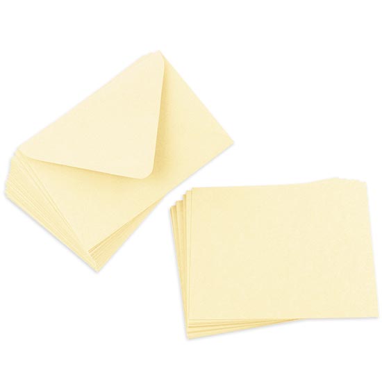 Cards with Envelopes, Antique Ivory Matt, A7 Flat