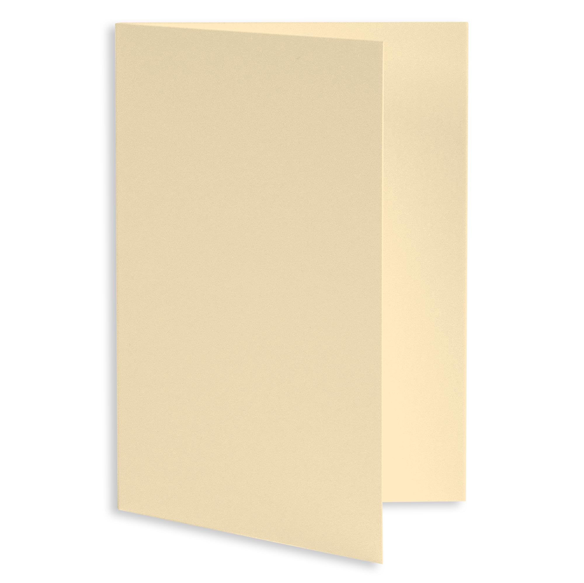 Antique Ivory Folded Card - A7 Gmund Colors Matt 5 1/8 x 7 111C