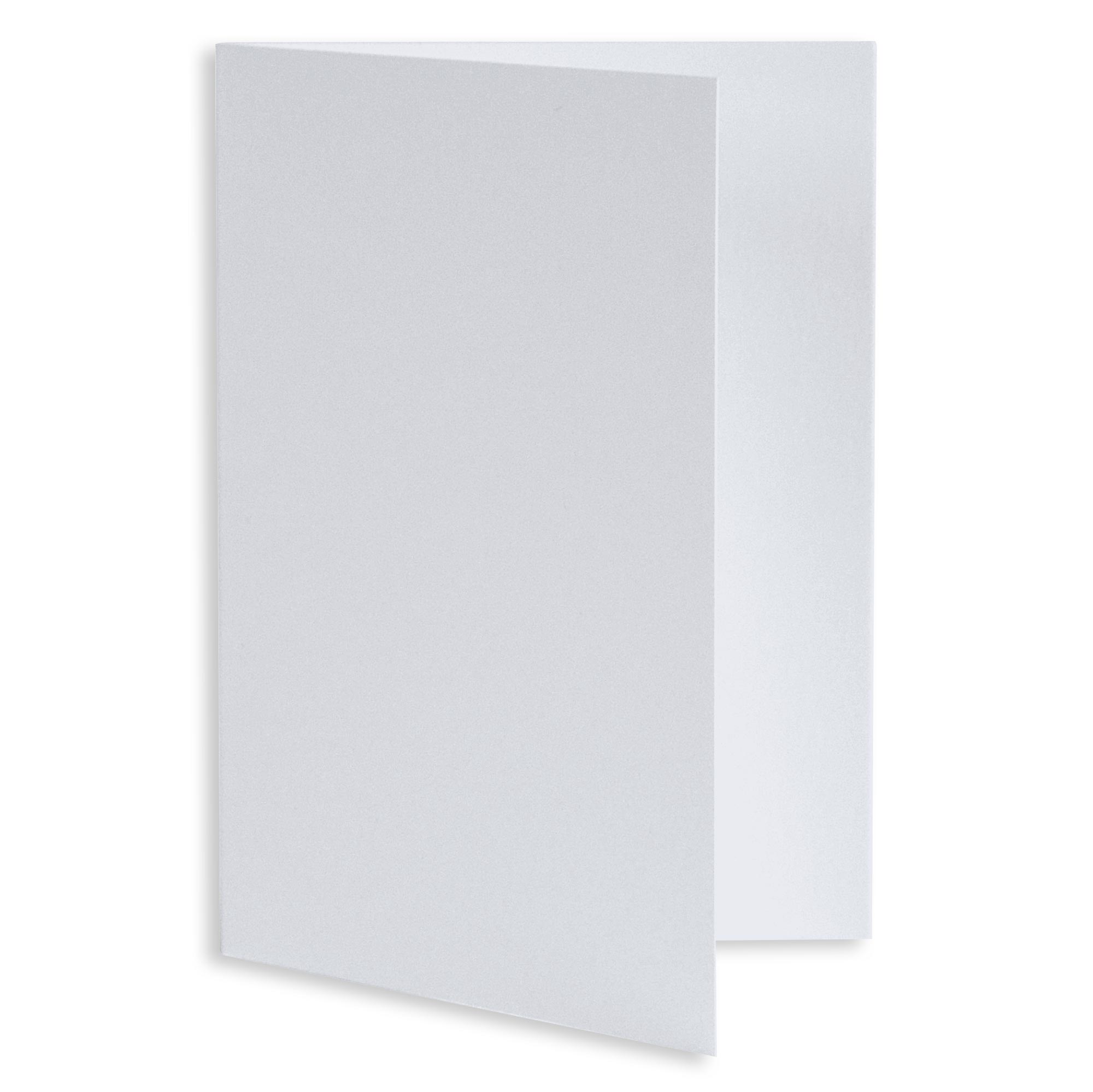 Fluorescent White Folded Card - A7 Gmund Colors Matt 5 1/8 x 7 111C