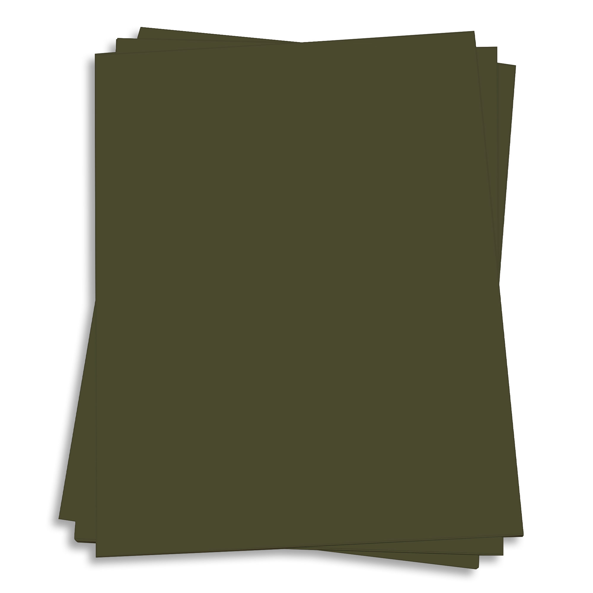 Forest Green Card Stock - 8 1/2 x 11 Gmund Colors Matt 111lb Cover