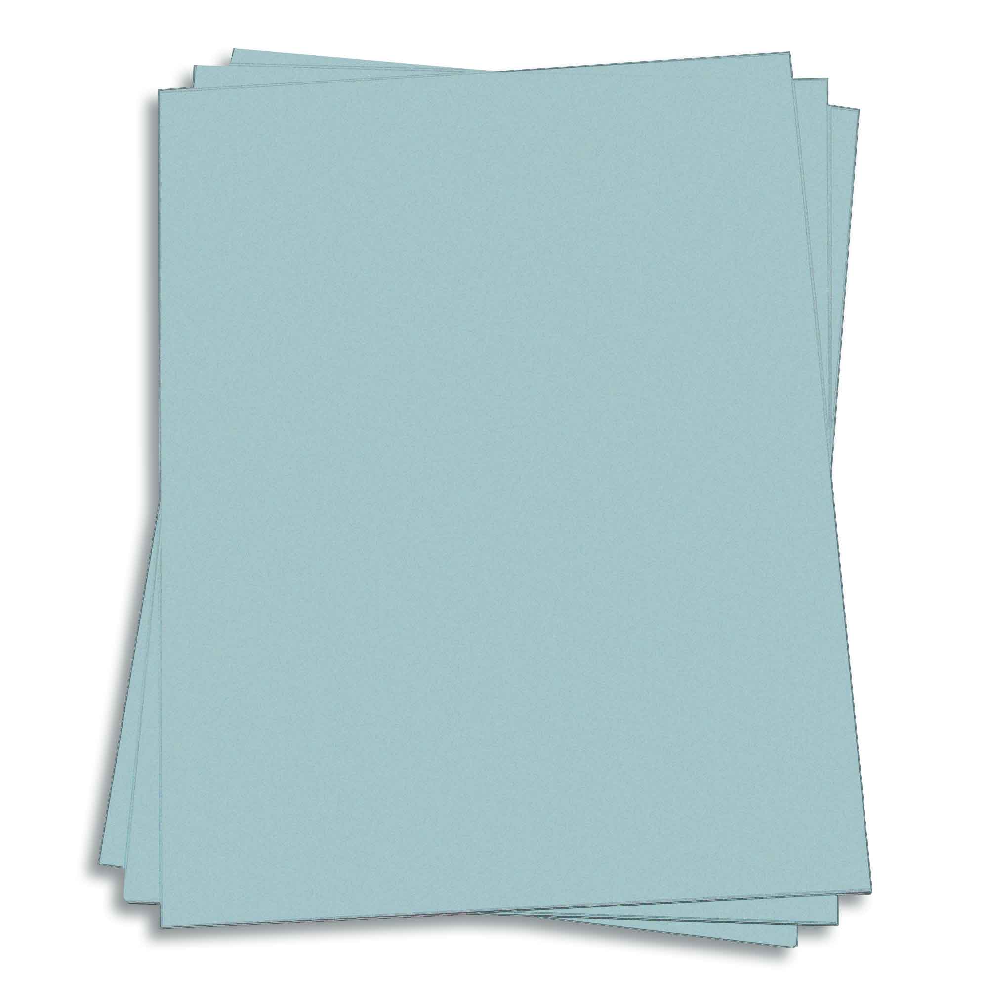Placid Blue Card Stock - 8 1/2 x 11 Gmund Colors Matt 111lb Cover