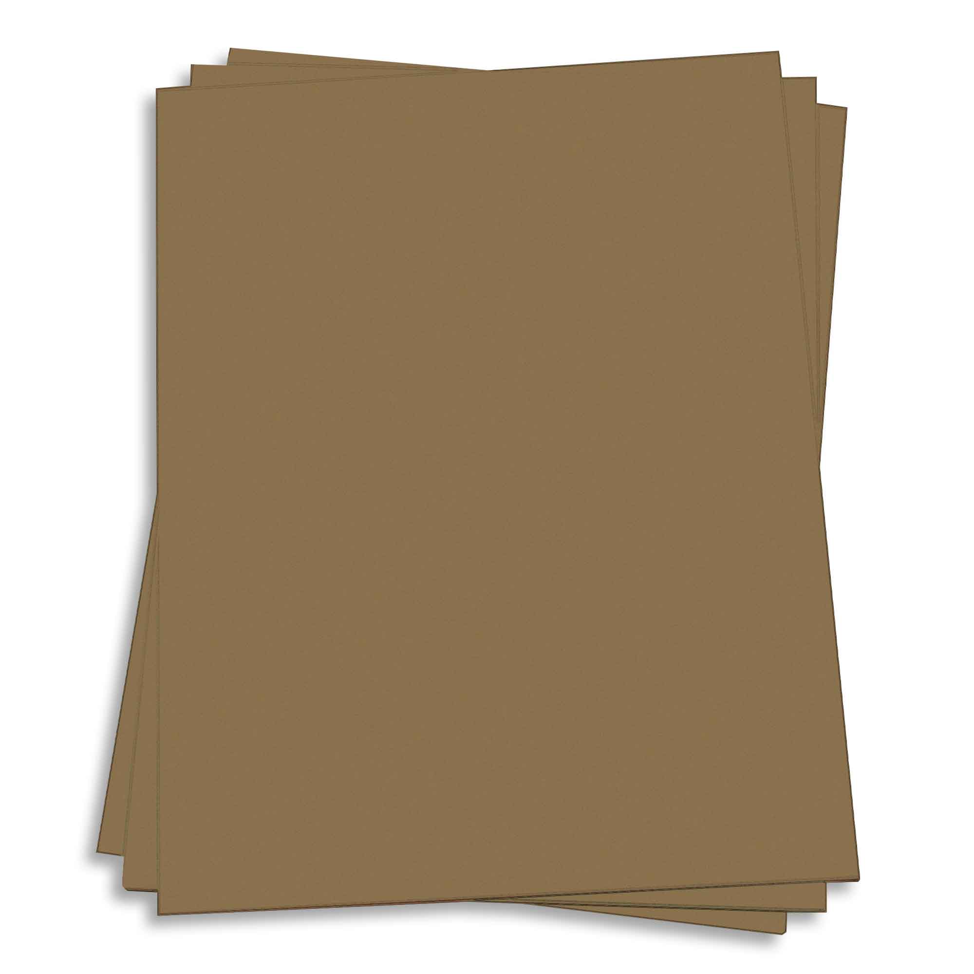 Walnut Brown Card Stock - 8 1/2 x 11 Gmund Colors Matt 111lb Cover