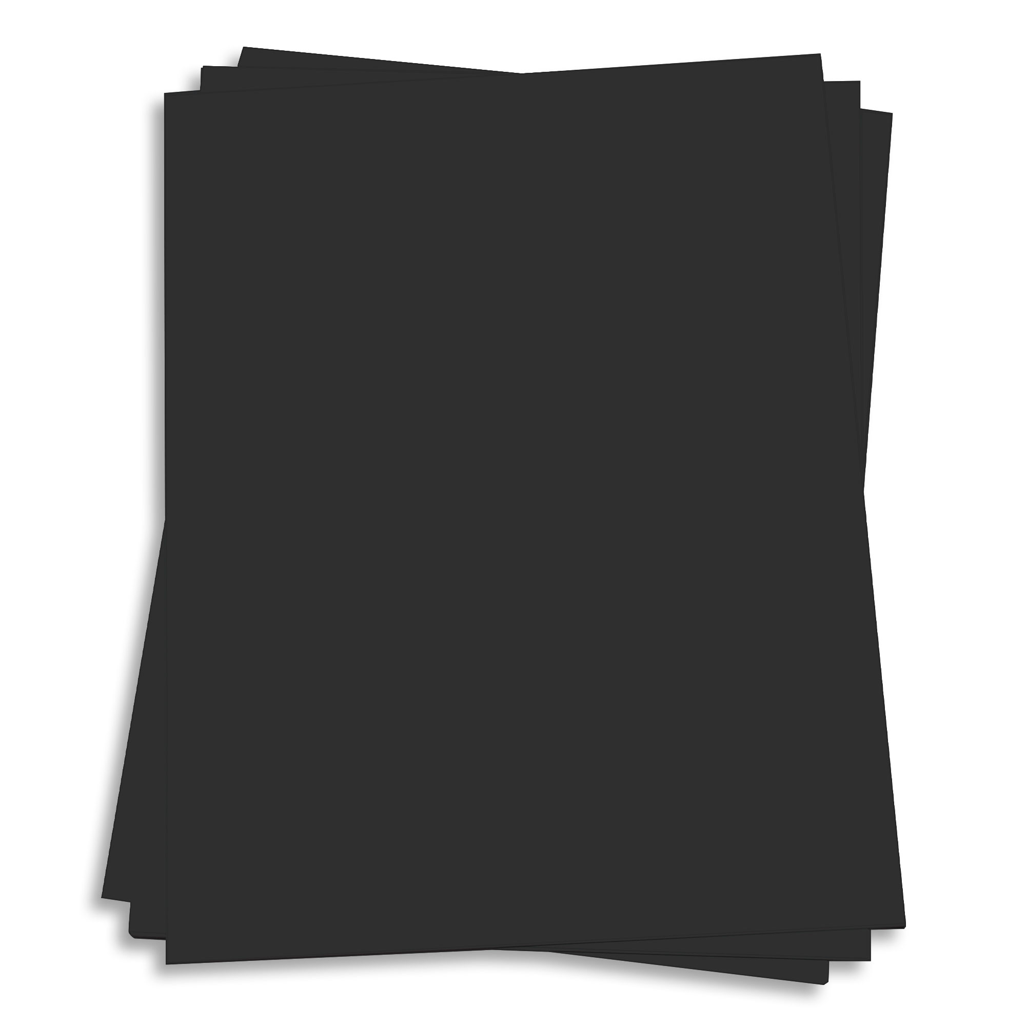 Licorice Black Card Stock - 27 x 39 Gmund Colors Matt 111lb Cover