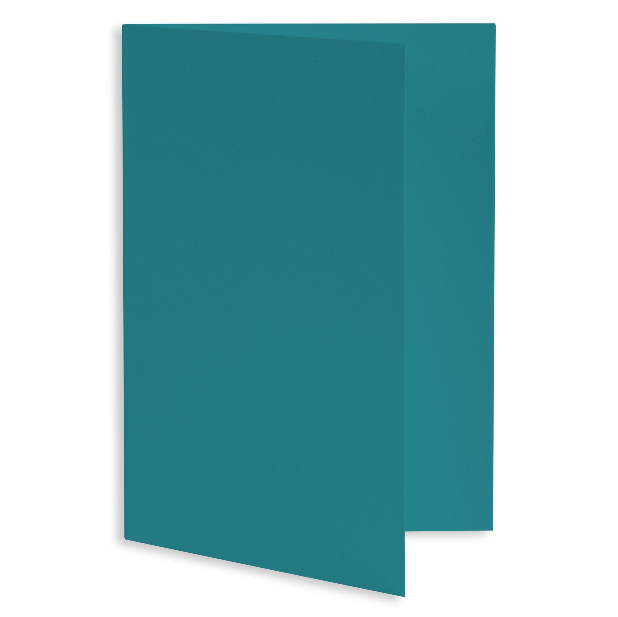Aqua Blue Folded Card - A9 Gmund Colors Matt 5 1/2 x 8 1/2 111C