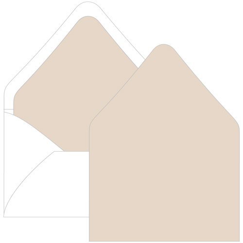 Chardonnay Euro Flap Envelope Liner - A2 Gmund Colors Matt