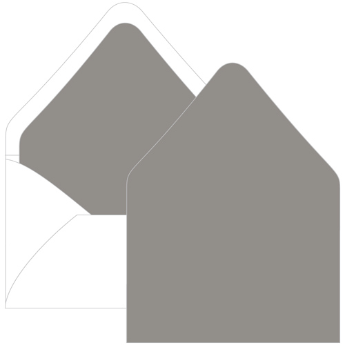 Cobblestone Gray Euro Flap Envelope Liner - A2 Gmund Colors Matt