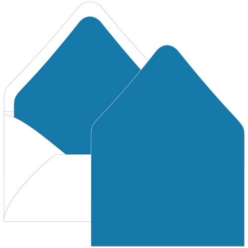 Cyan Euro Flap Envelope Liner - A2 Gmund Colors Matt
