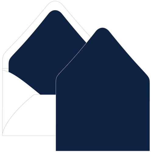 Midnight Blue Euro Flap Envelope Liner - A2 Gmund Colors Matt