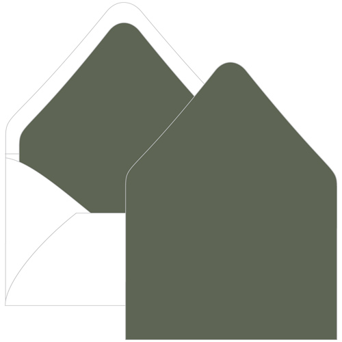 Seedling Green Euro Flap Envelope Liner - A2 Gmund Colors Matt