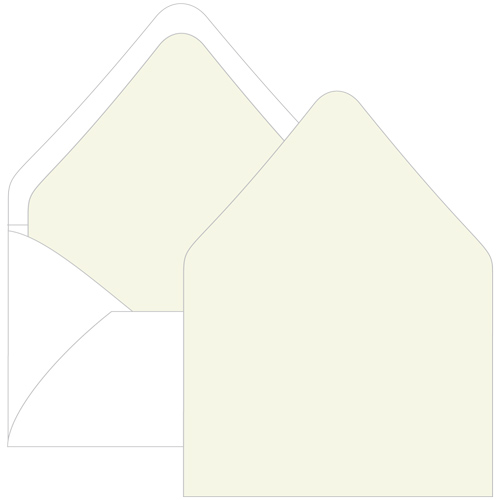 Sea Grass Euro Flap Envelope Liner - A2 Gmund Colors Matt