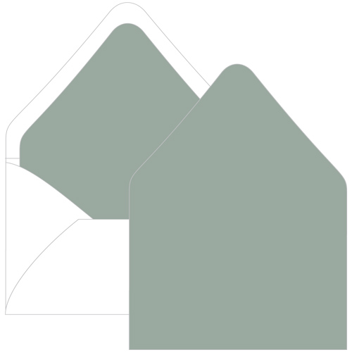 Sage Euro Flap Envelope Liner - A2 Gmund Colors Matt