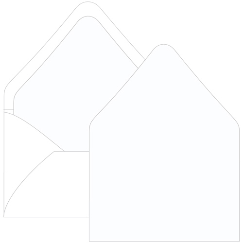 Snow White Euro Flap Envelope Liner - A2 Gmund Colors Matt