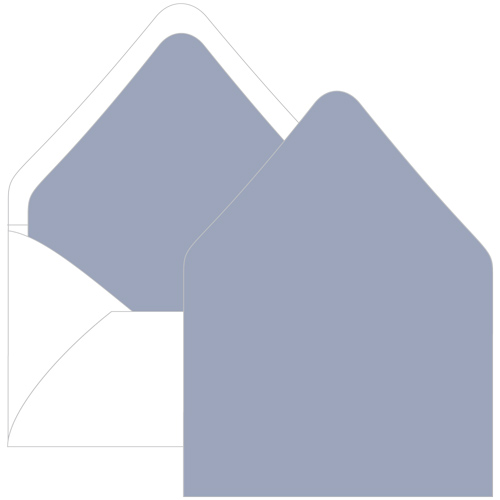 Storm Cloud Euro Flap Envelope Liner - A2 Gmund Colors Matt