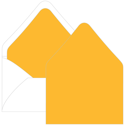 Sun Glow Euro Flap Envelope Liner - A2 Gmund Colors Matt