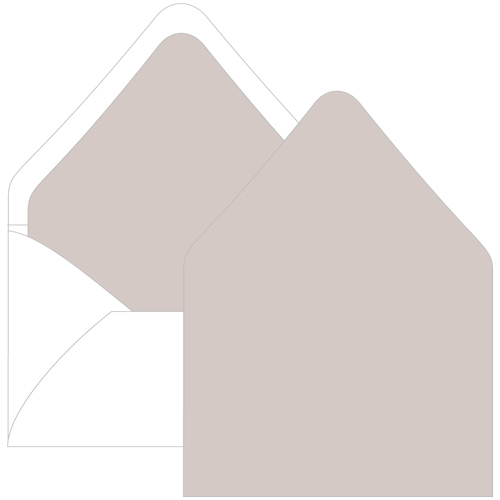 Timberwolf Gray Euro Flap Envelope Liner - A2 Gmund Colors Matt