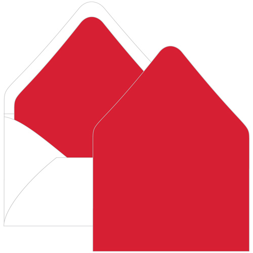 Scarlet Red Euro Flap Envelope Liner - A2 Gmund Colors Matt