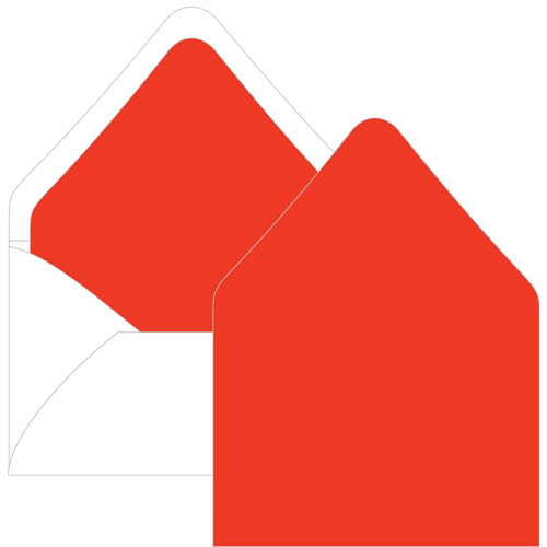 Cayenne Euro Flap Envelope Liner - A1 Gmund Colors Matt