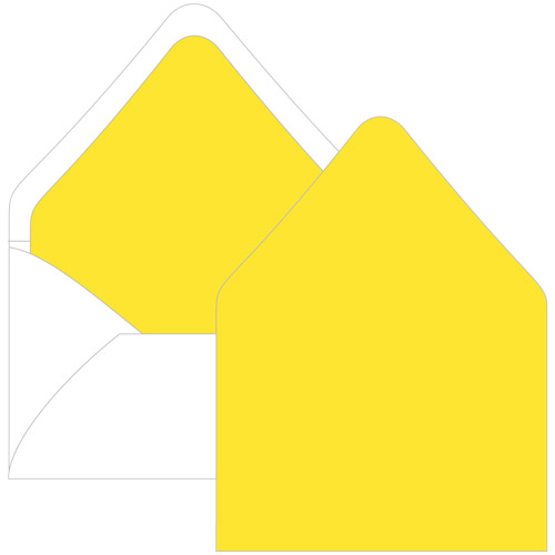 Canary Yellow Euro Flap Envelope Liner - A1 Gmund Colors Matt