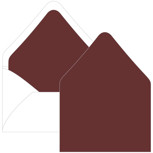 Merlot Euro Flap Envelope Liner - A1 Gmund Colors Matt