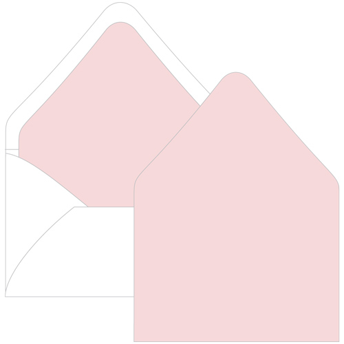 Rosa Euro Flap Envelope Liner - A1 Gmund Colors Matt