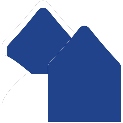 Royal Blue Euro Flap Envelope Liner - A1 Gmund Colors Matt